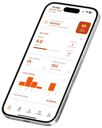 Aperçu de l'application Buchéo sur iPhone